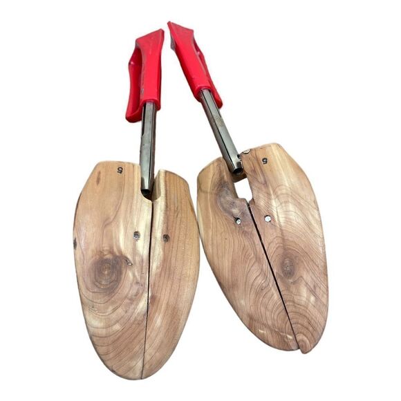 Florsheim Shoe Travel Tree Keepers Stretchers Rochester Cedar Wood 5 Vintage - Picture 4 of 5